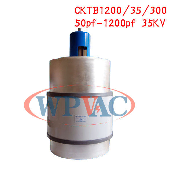 Adjustable Variable Ceramic Vacuum Capacitor 50~1200pf 35KV Moisture Resistance