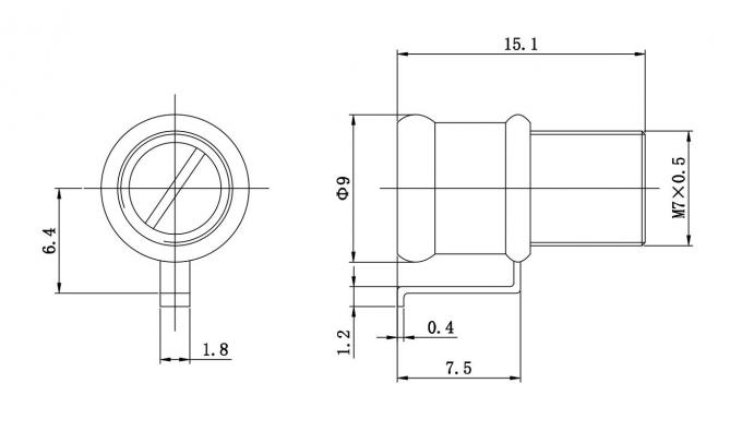 CWS32T16.2 Air Trimmer Capacitor 1.5-60pF Vertical Mount For RF Applications